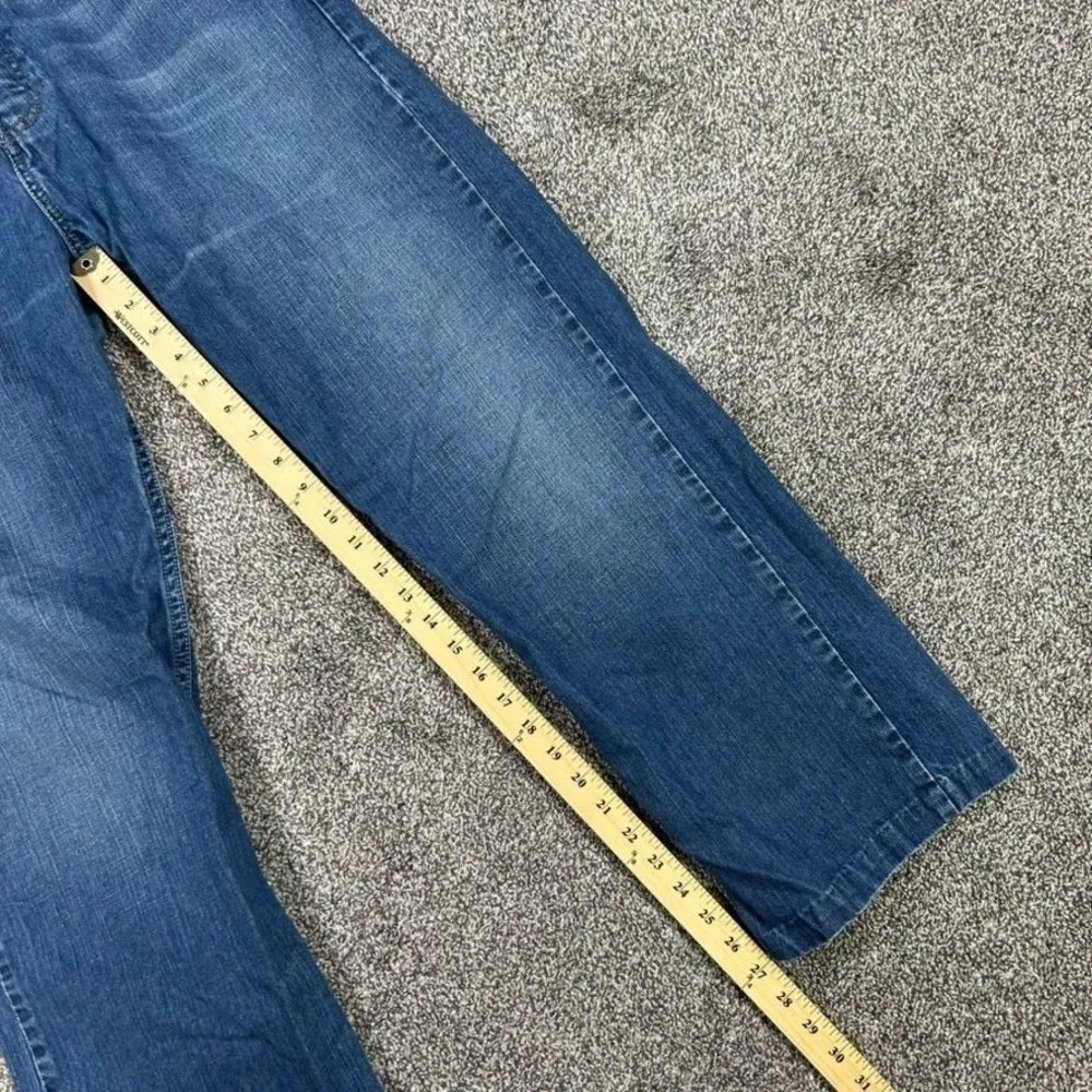 Levis Silvertab Mens 34x34 True Straight Medium Wash Blue Denim Jeans Fits 36x27